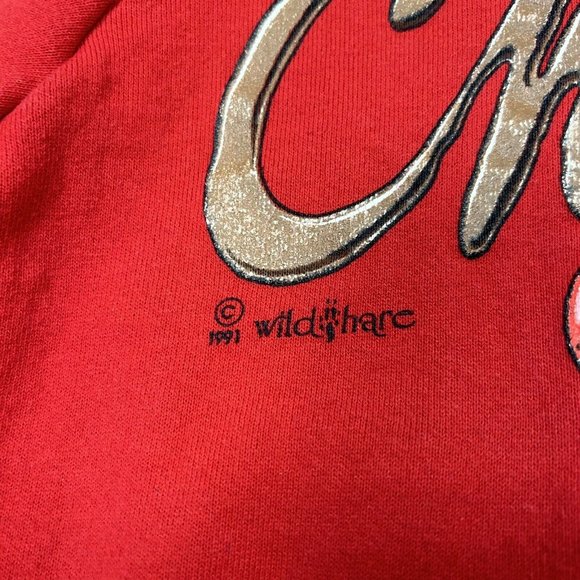 Vintage Chocolate Attitude Crewneck Sweatshirt Size Medium Made In USA 1991 - Picture 8 of 11